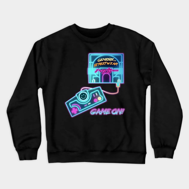 Genesis Streetwear - Game On Crewneck Sweatshirt by retromegahero